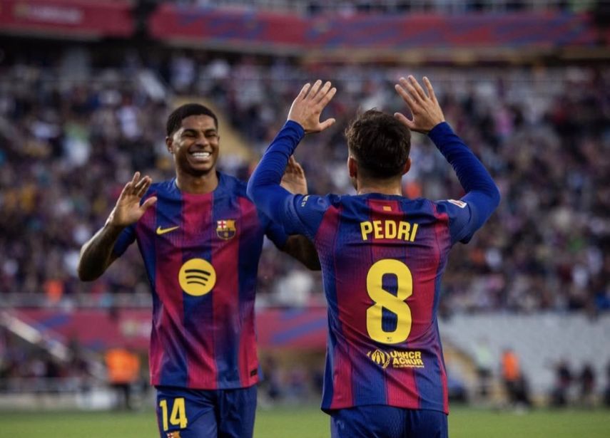 Pedri y Marcus Rashford están de regreso con el FC Barcelona
