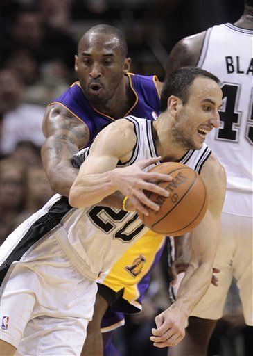 Pese a actuación discreta de Ginóbili, Spurs doblegan a Lakers