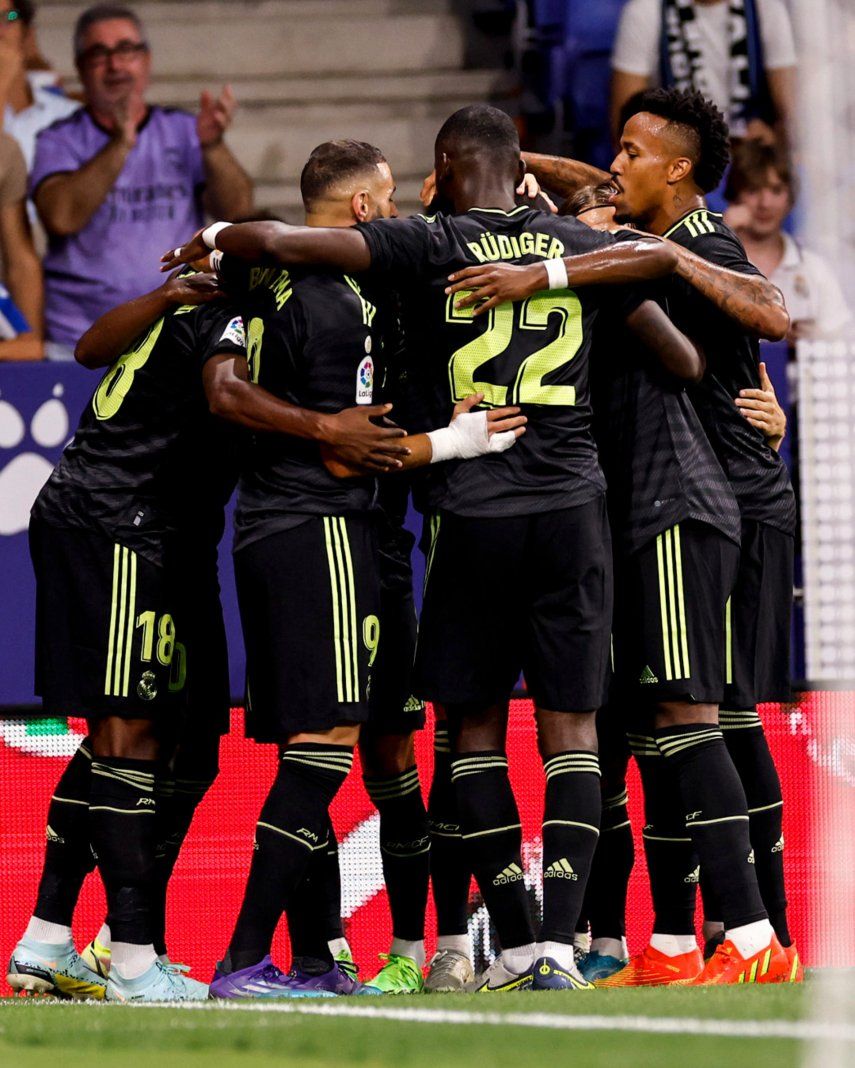 Real Madrid gana al Espanyol gracias a Vinícius Jr y Benzema