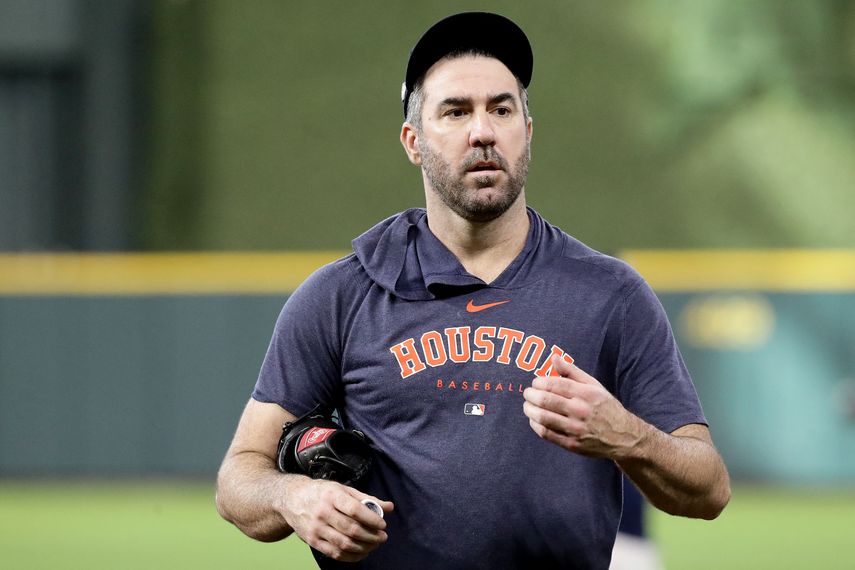 MLB:&nbsp; Justin Verlander aumenta intensidad en ultima sesión de bullpen