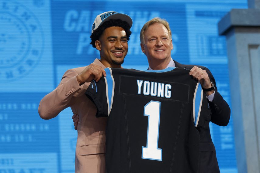 NFL: El QB Bryce Young es elegido como número uno del Draft por los Panthers