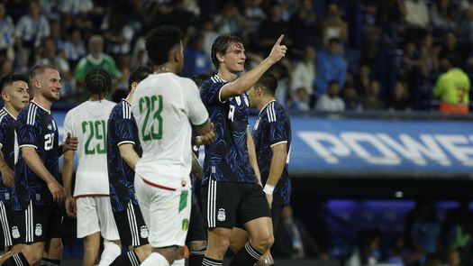 La selección de Argentina le ganó duelo amistoso a Mauritania La selección de Argentina le ganó duelo amistoso a Mauritania
