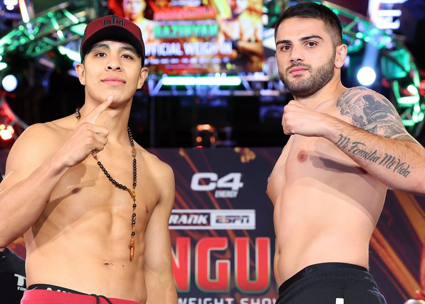 Jaime Munguía y Erik Bazinyan cumplieron con el pesaje