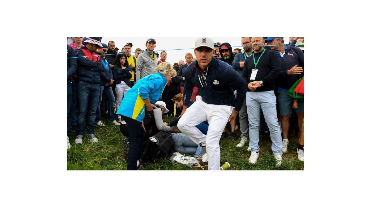FOTOS INSÓLITAS-2018: Una espectadora pierde la visión en un ojo en la Ryder Cup
