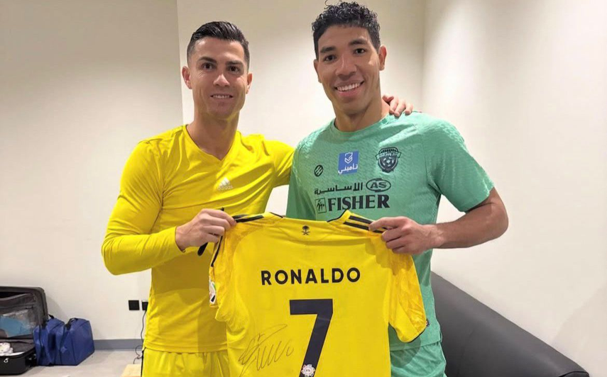 Orlando Mosquera comparte emotivo momento con Cristiano Ronaldo