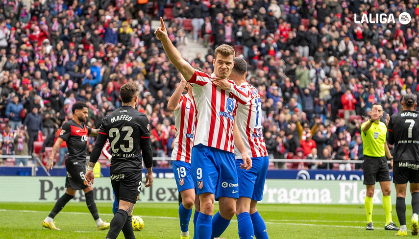 Atlético de Madrid se impone de local ante el Mallorca en LaLiga