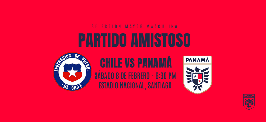Selección de Panamá enfrentará a Chile en amistoso