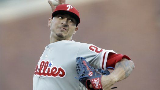Velasquez a lista de lesionados de Filis tras pelotazo