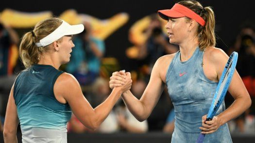 Sharapova elimina a la campeona Caroline Wozniacki en tercera ronda del Abierto de Australia