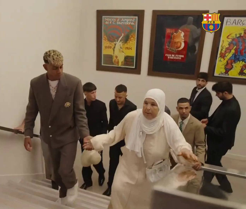 La abuela de Lamine Yamal