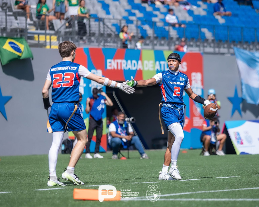 Juegos Suramericanos de la Juventud 2026: Panamá se colgó la de plata en Flag football masculino