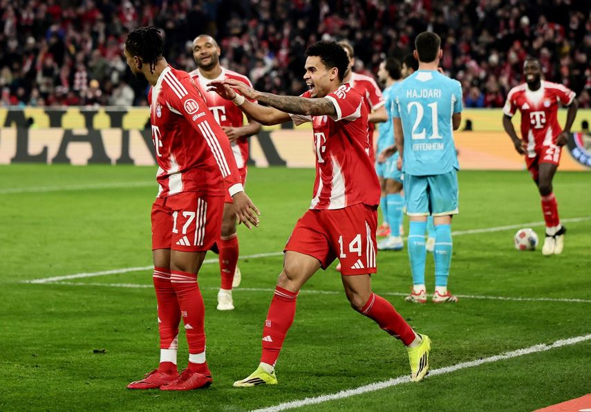 El Bayern Múnich goleó al Hoffenheim con Hat Trick de Luis Díaz