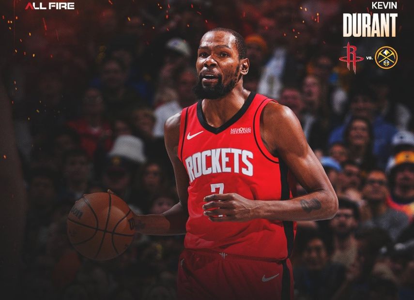 NBA: Kevin Durant y Rockets toman venganza de Nuggets
