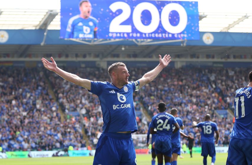 Jamie Vardy se despide con 200 goles del Leicester City