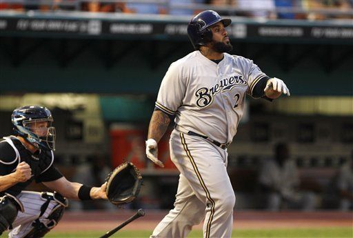 MLB: Cerveceros 7, Marlins 2; Fielder remolca 4