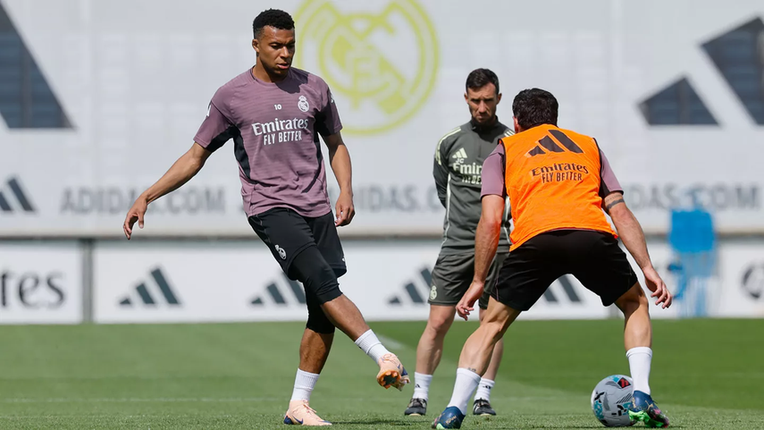 Real Madrid: Kylian Mbappé y Dani Carvajal se entrenan con el resto del grupo