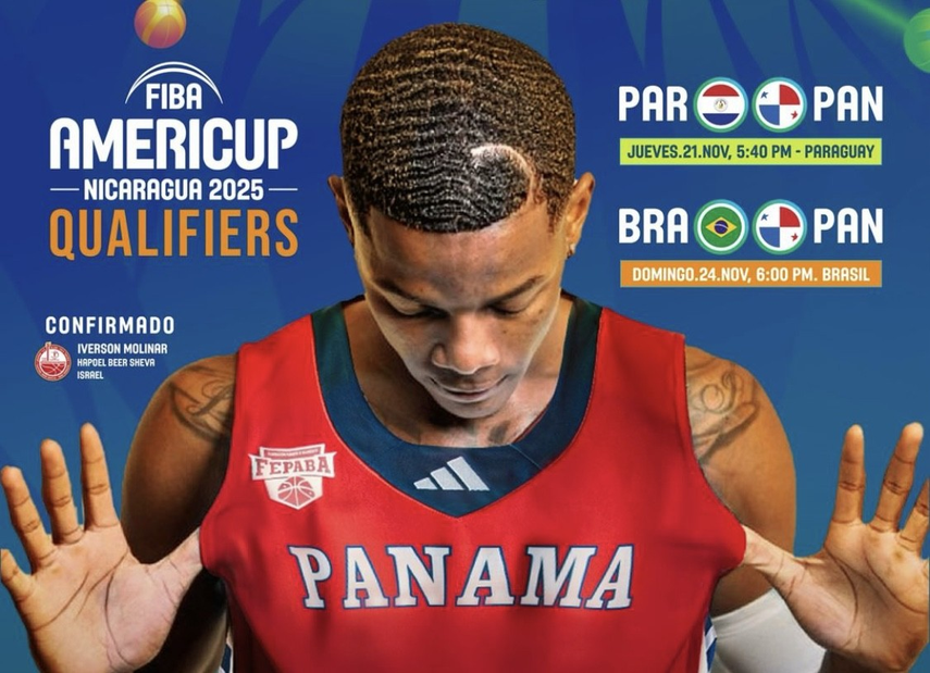Clasificatorio AmeriCup 2025: Iverson Molinar estará con Panamá en la segunda ventana
