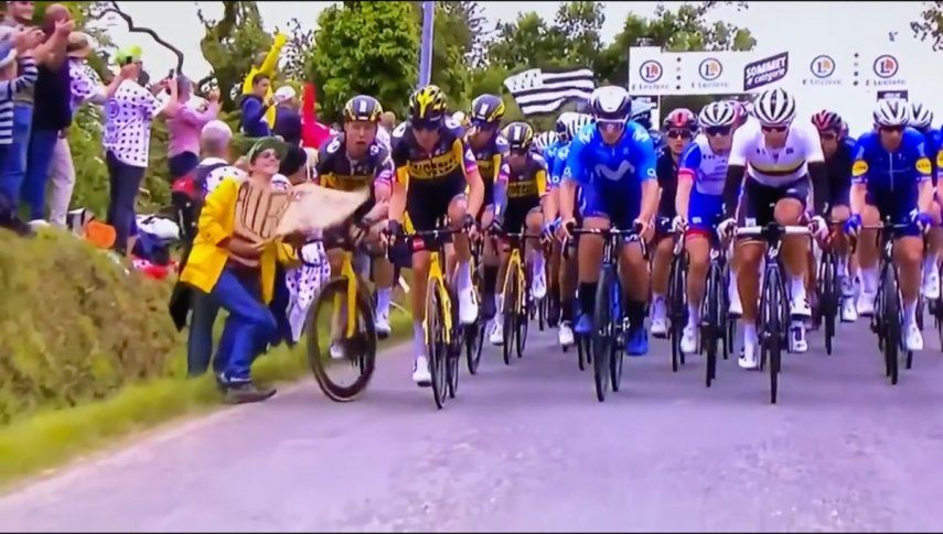 Caída en el Tour de Francia