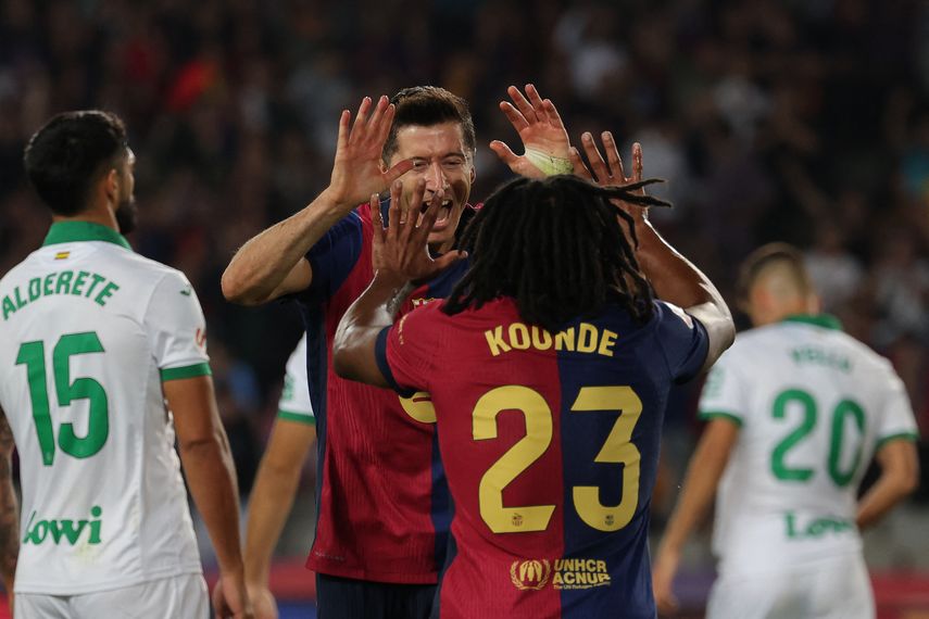 El FC Barcelona superó por la mínima al Getafe con gol de Lewandowski