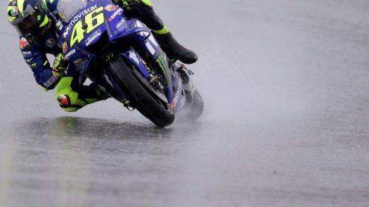 El GP de Valencia de MotoGP interrumpido por la lluvia