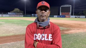 Rodrigo Merón, mánager de Coclé en el Béisbol Juvenil 2023.