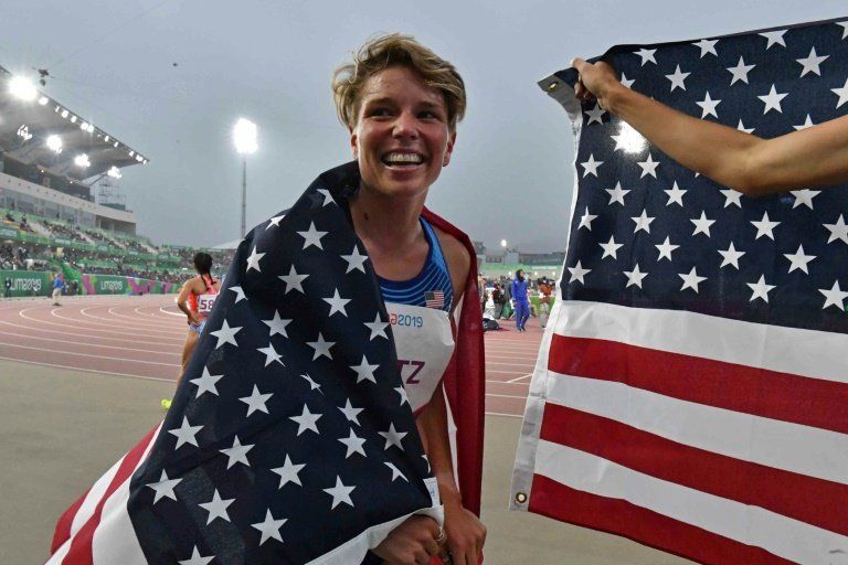 Estadounidense Dominique Hiltz gana el oro en los 1.500 m femeninos de Lima-2019