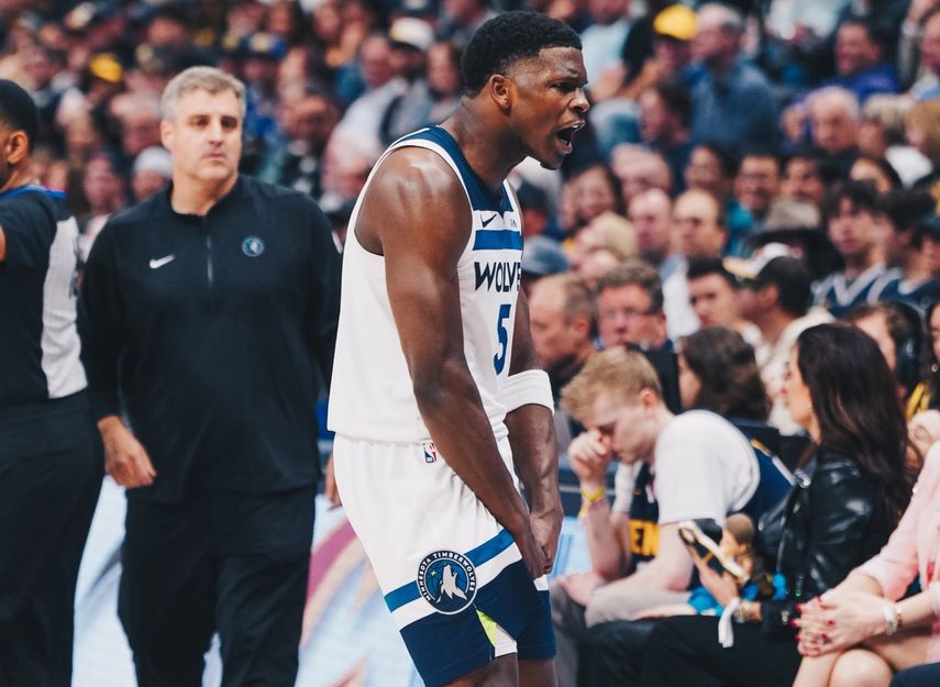 NBA: Timberwolves de Anthony Edwards superar a los Nuggets en inicio de semifinales