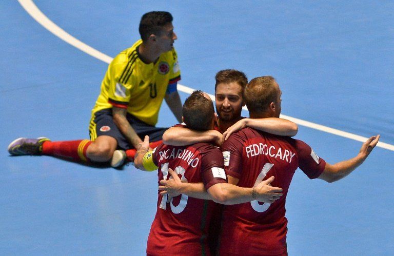 Colombia y Portugal empatan 1-1 en juego inaugural del Mundial de Futsal