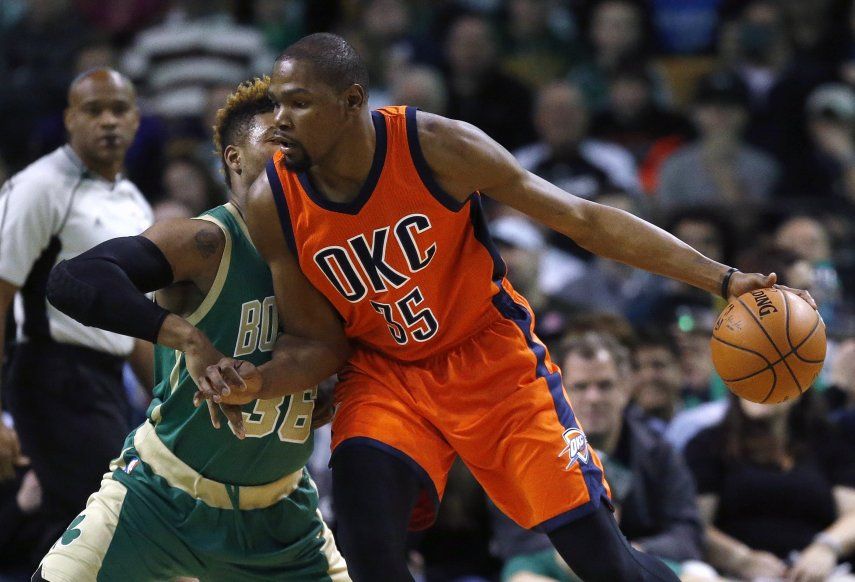 Durant aporta 28 y el Thunder arrolla a los Celtics