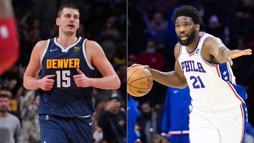 NBA: Nikola Jokic y Joel Embiid con dominantes actuaciones