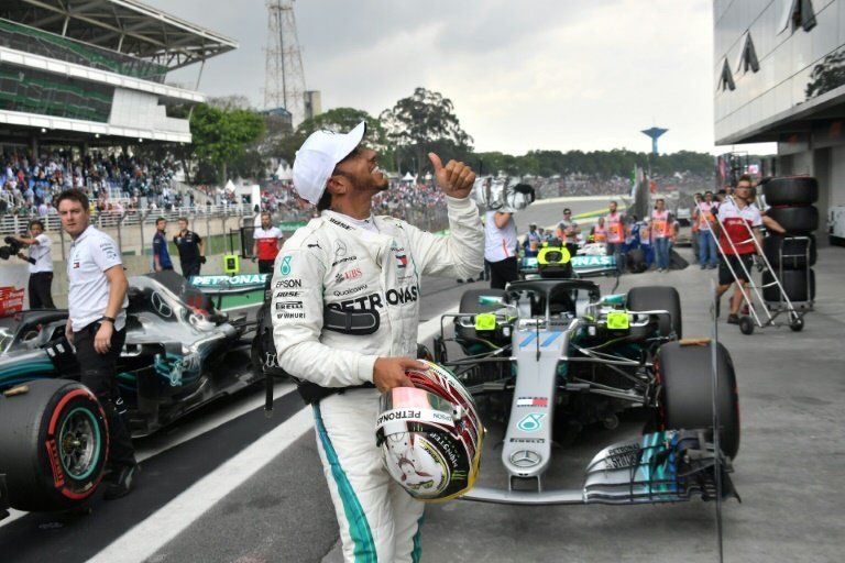 Lewis Hamilton (Mercedes) en pole position para el GP de Brasil