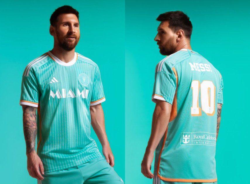 MLS Archive Collection: Lionel Messi luce equipación retro del Inter Miami