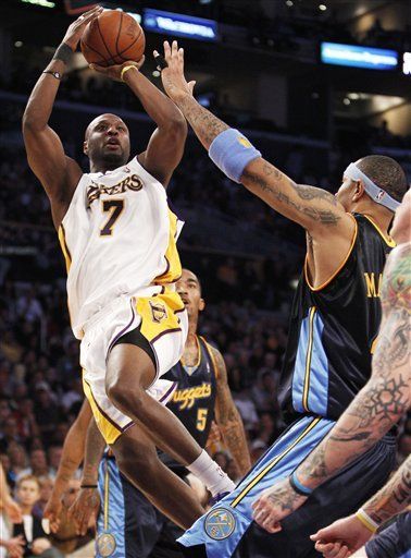 NBA: Lakers 95, Nuggets 89; Odom anota 20 puntos y Gasol 15