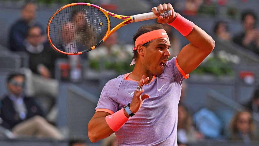 Rafael Nadal necesitó tres sets para ganar a Bergs en el Masters 1000 de Roma