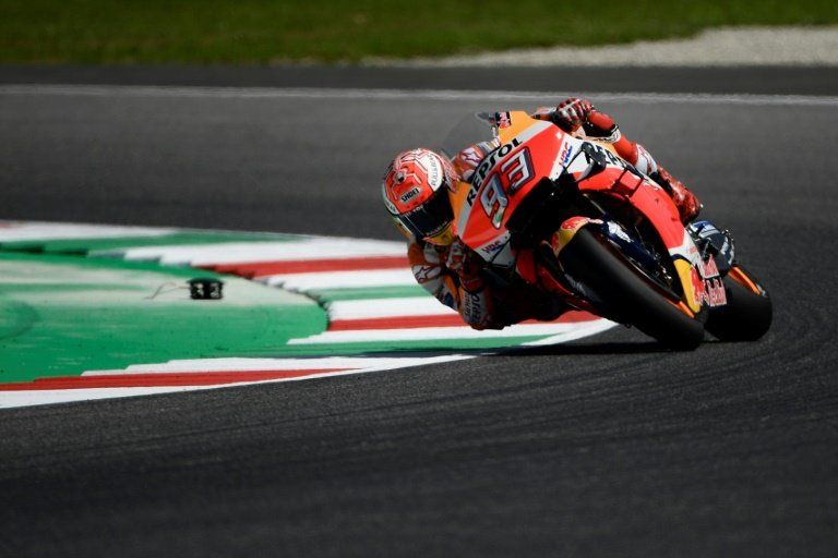 Marc Márquez, mejor tiempo en los primeros ensayos en Italia