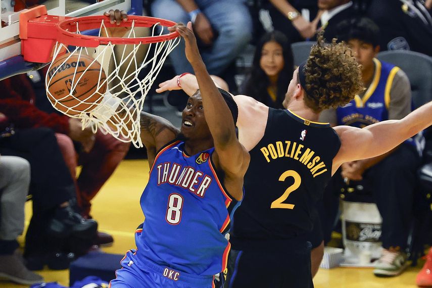 Oklahoma City Thunder dominó a los Warriors sin Curry