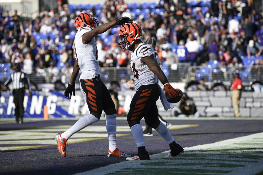 Conexión Burrow-Chase lidera paliza de Bengals sobre Ravens