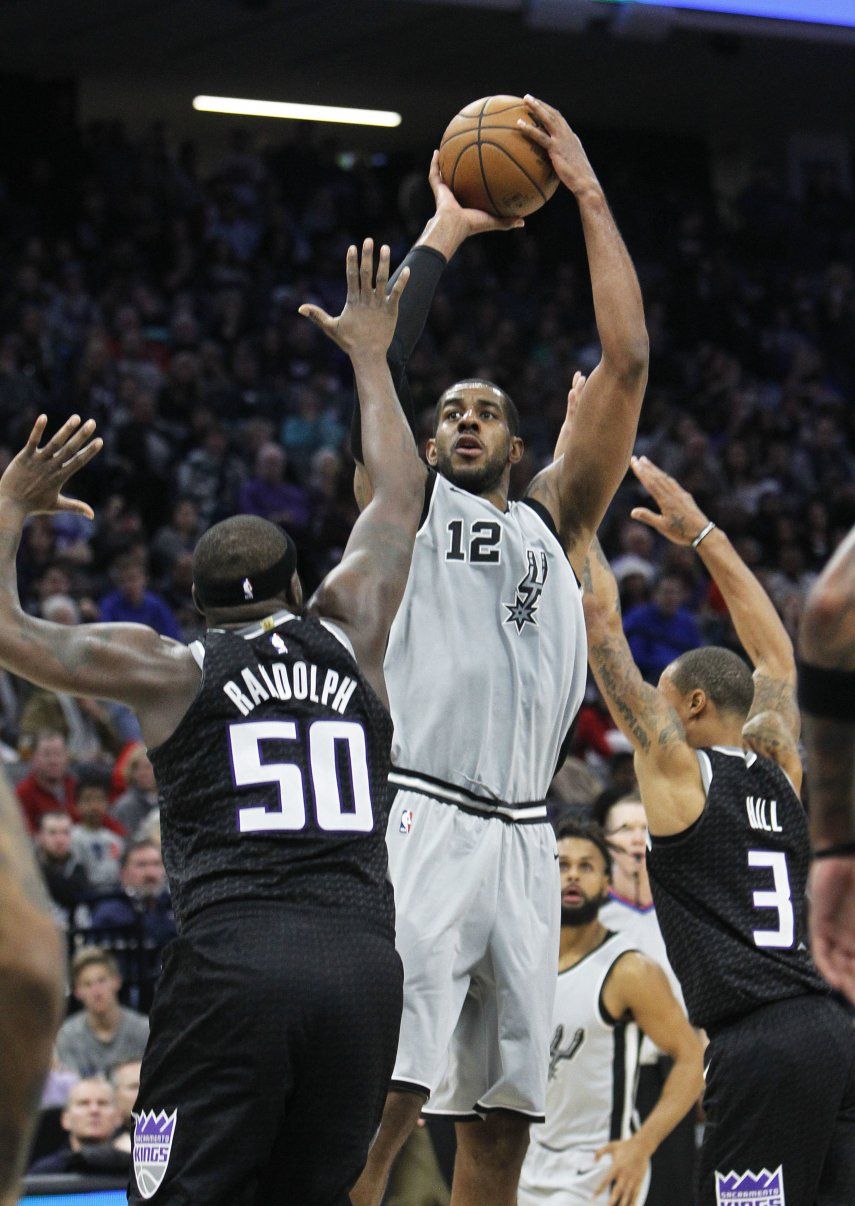 NBA: Spurs 108; Kings 99; LaMarcus Aldridge anota 29 puntos