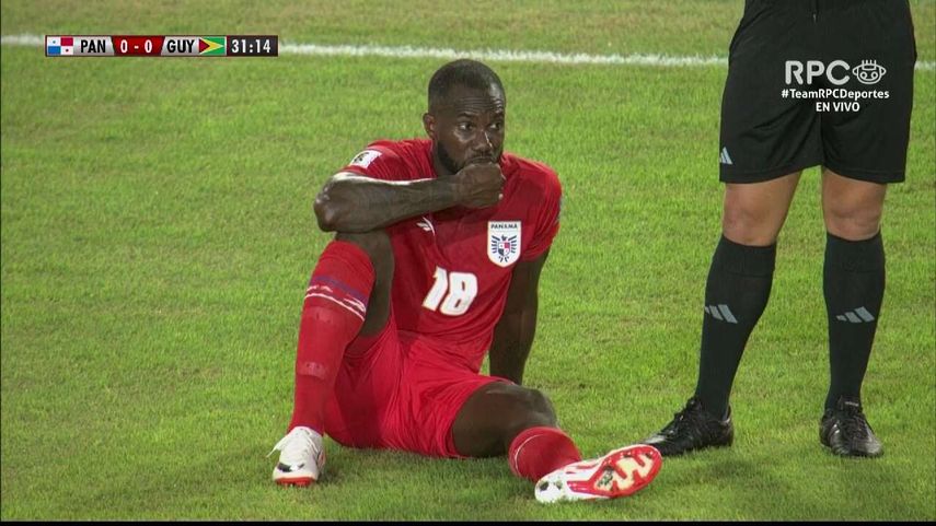 Selección de Panamá: Cecilio Waterman sufre lesión ante Guyana