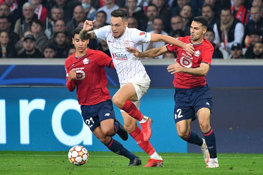 El Sevilla prolonga en Lille su pleno de empates en esta Champions