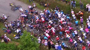 Caída en el Tour de Francia