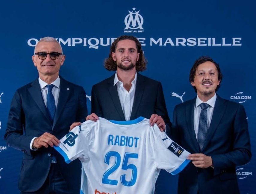 El Olympique de Marsella anuncia el fichaje de Adrien Rabiot