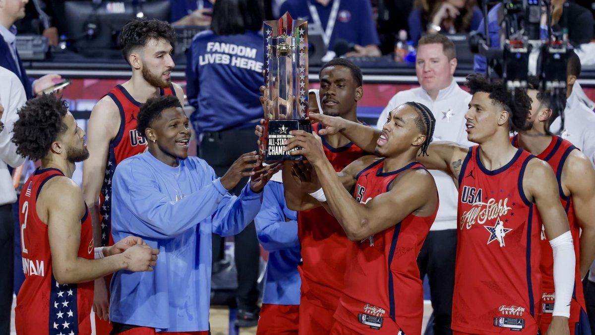 NBA All Star Game 2026: El equipo de Anthony Edwards y Devin Booker se impuso en nuevo formato NBA All Star Game 2026: El equipo de Anthony Edwards y Devin Booker se impuso en nuevo formato