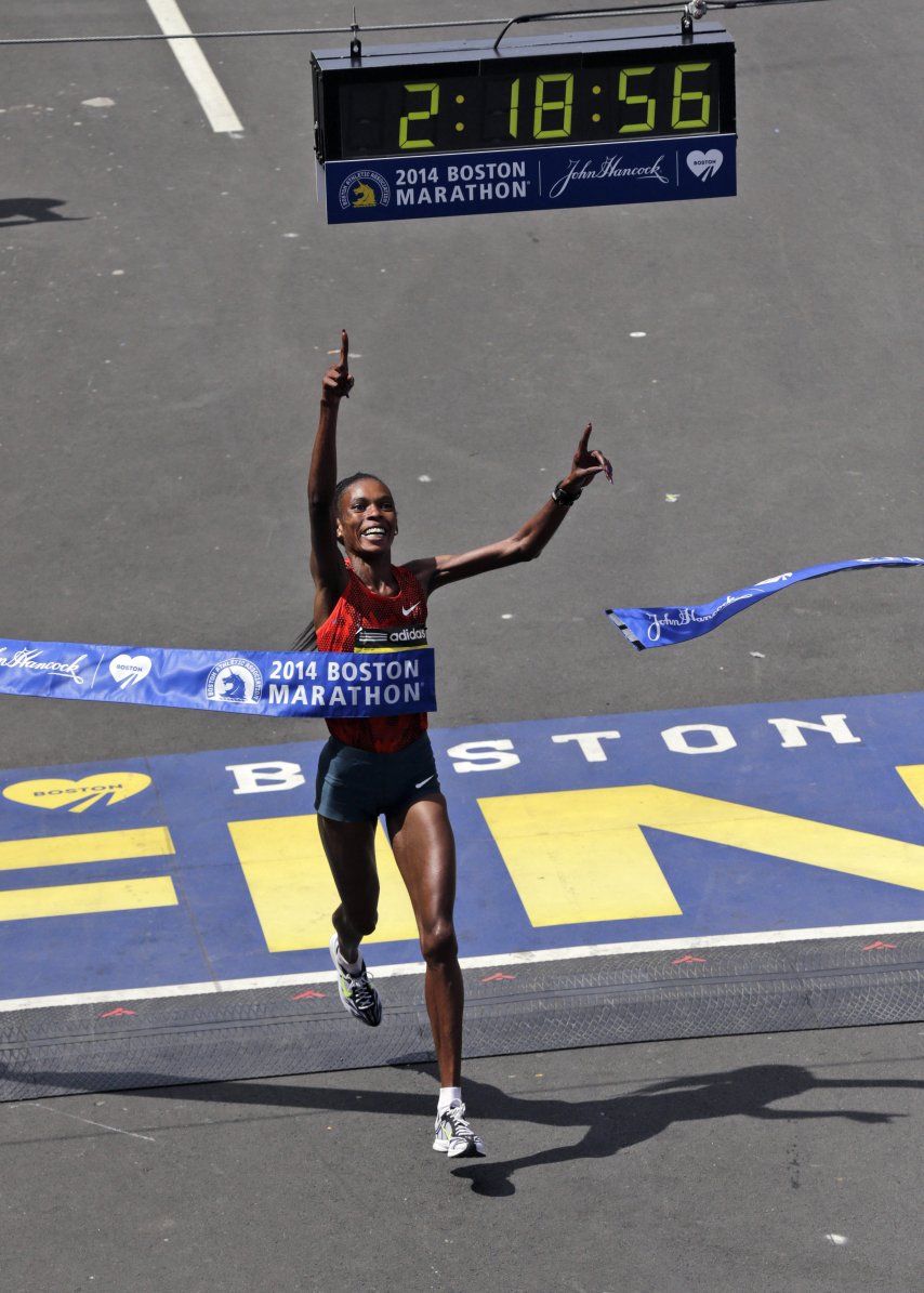 Keniana Jeptoo gana por 3ra vez Maratón de Boston