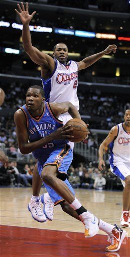 NBA: Thunder 126, Clippers 85; Durant anota 26 puntos
