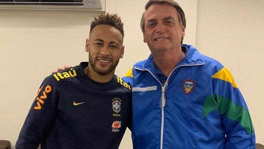 Neymar Jr agradece a Bolsonaro por visita a su centro para niños en Brasil