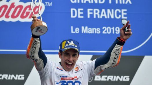 Márquez gana en Le Mans por delante de Dovizioso y Petrucci