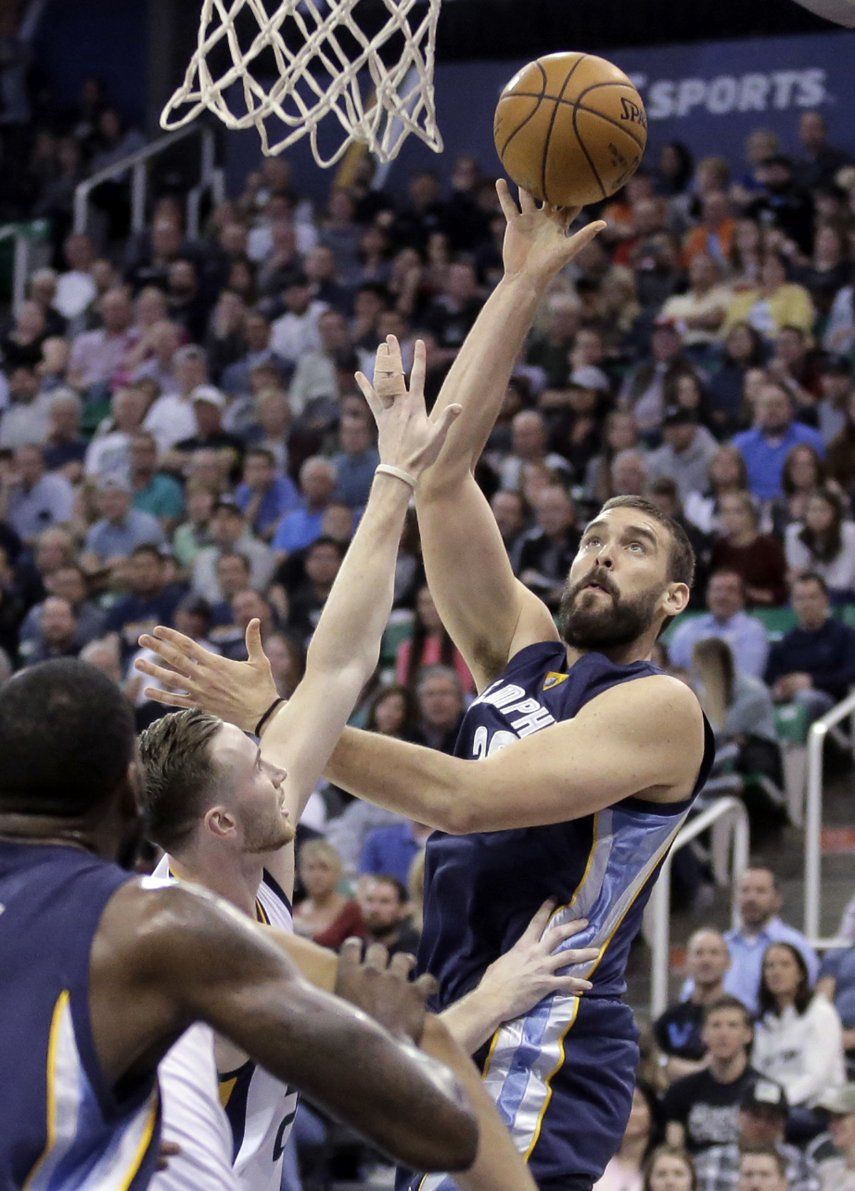Con 22 de Gasol, Grizzlies derrotan al Jazz