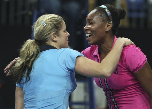 Clijsters vence a Williams en exhibición de tenis