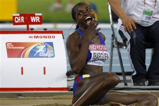 Presidente Santos felicita a Caterine Ibargüen